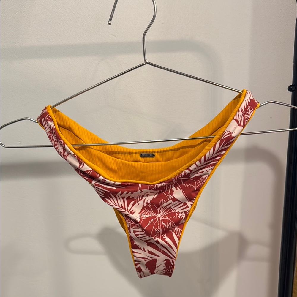 Vibrant Yellow and Red Bikini Bottom